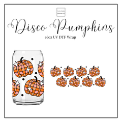 Disco Pumpkins 16oz UVDTF