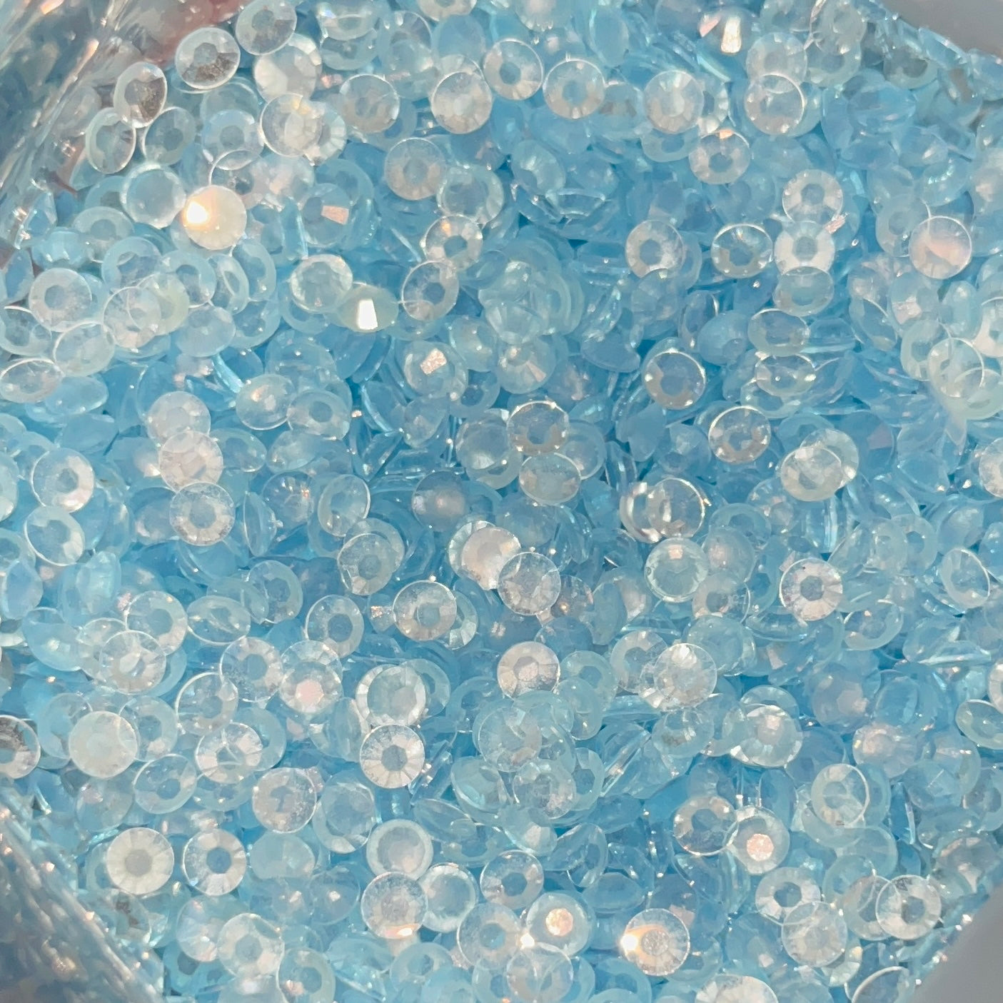 Blue Glow in the Dark Rhinestones - 5mm