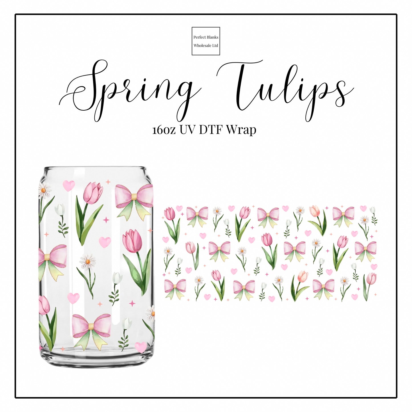 Spring Tulips 16oz UVDTF