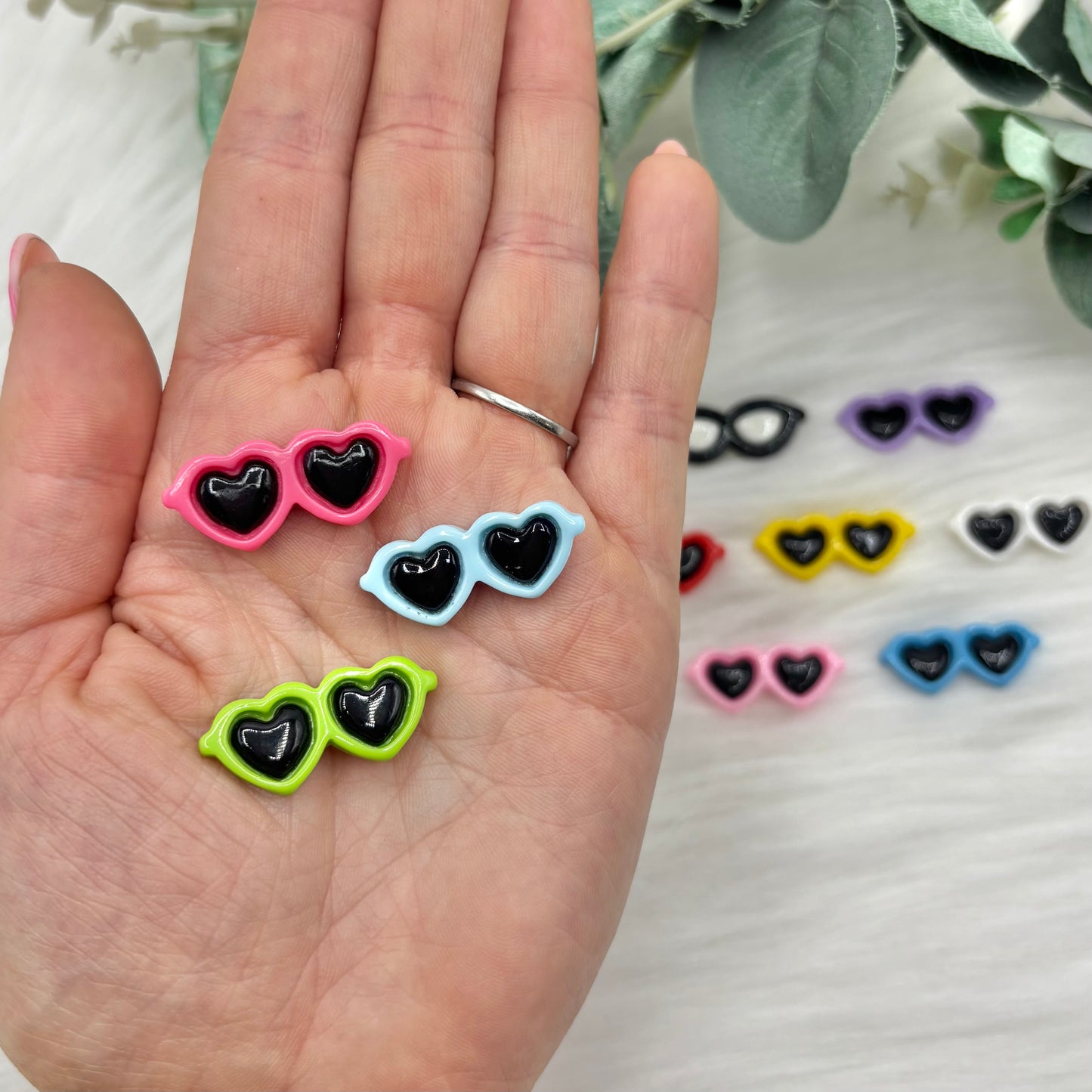 Rainbow Sunglasses - Pack of 10 Cabochons