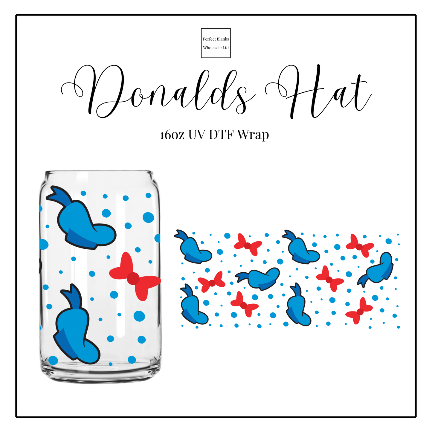 Donald’s Hat 16oz UVDTF