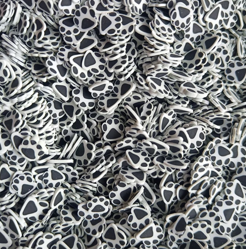 Paw Prints - Polymer Clay Slices