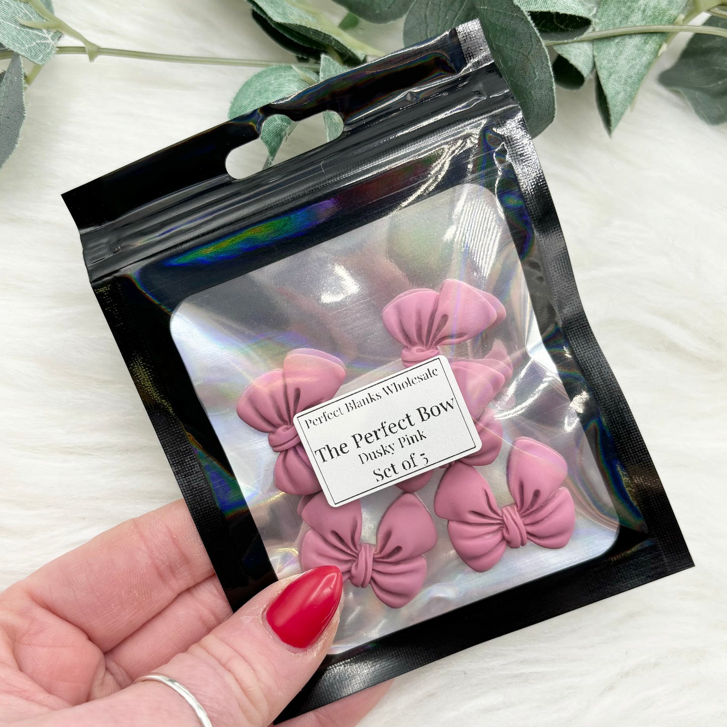 The Perfect Bow Cabochon - Dusky Pink