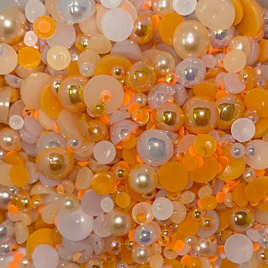 Just Peachy - Pearl and Rhinestone 1oz mix