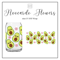 Avocardo Flowers 16oz UVDTF