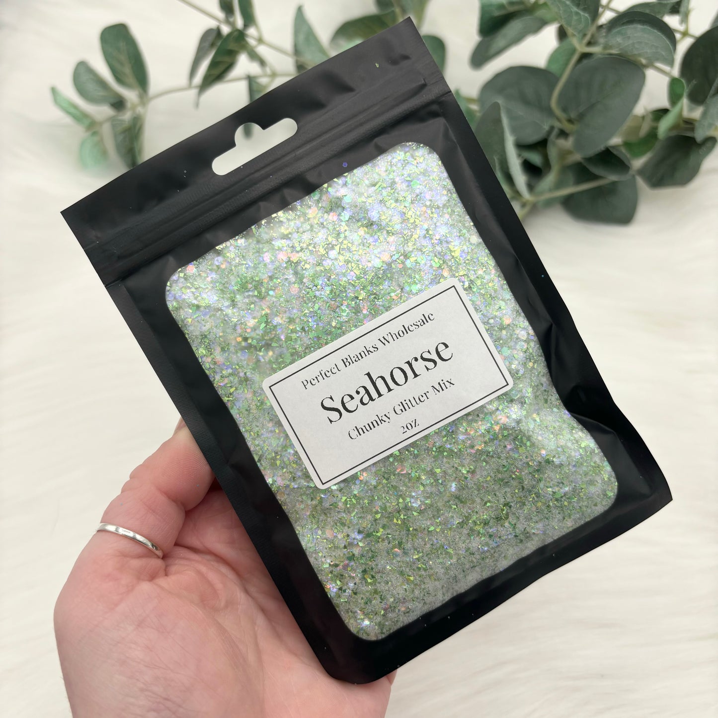 Seahorse - Chunky Glitter Mix