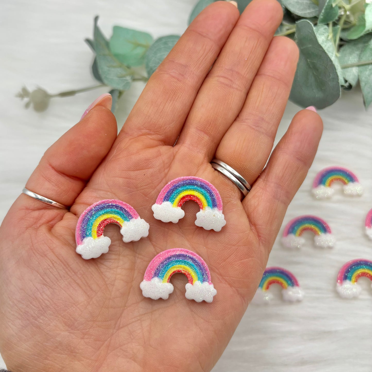 Cloudy Rainbows - 10 Pack of Cabochons