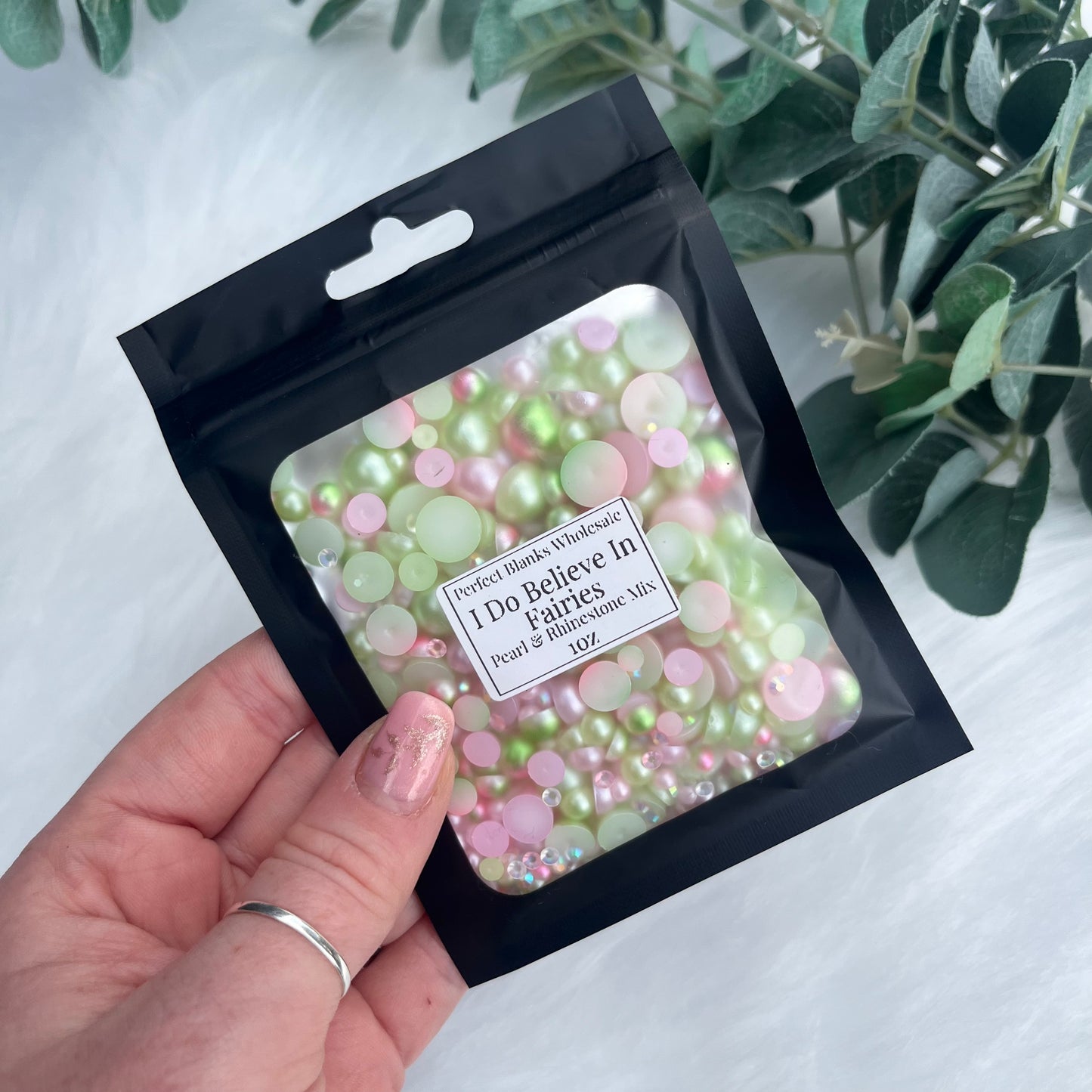 I Do Believe In Fairies - Pearl and Rhinestone mix