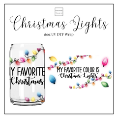 Christmas Lights 16oz UVDTF