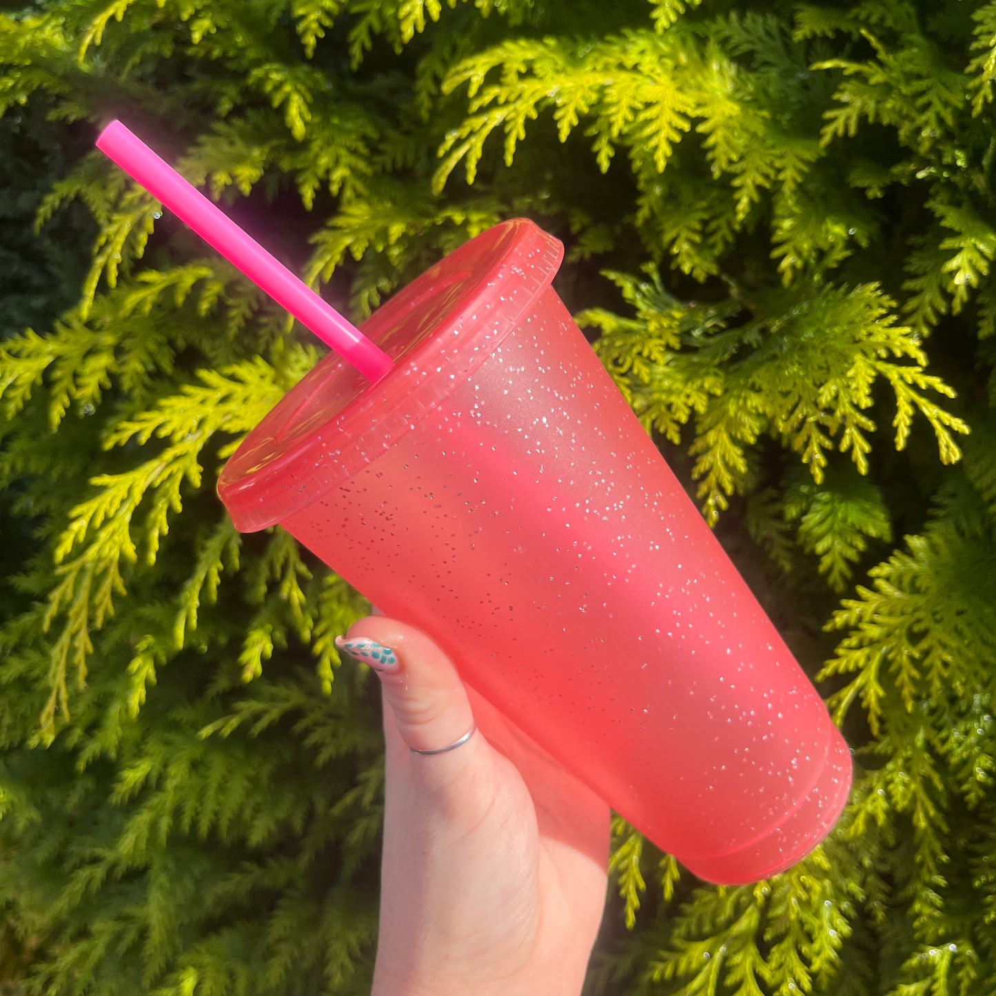 24oz Glitter Cold Cups