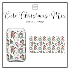 Cute Christmas Mix 16oz UVDTF