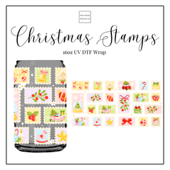 Christmas Stamps 16oz UVDTF