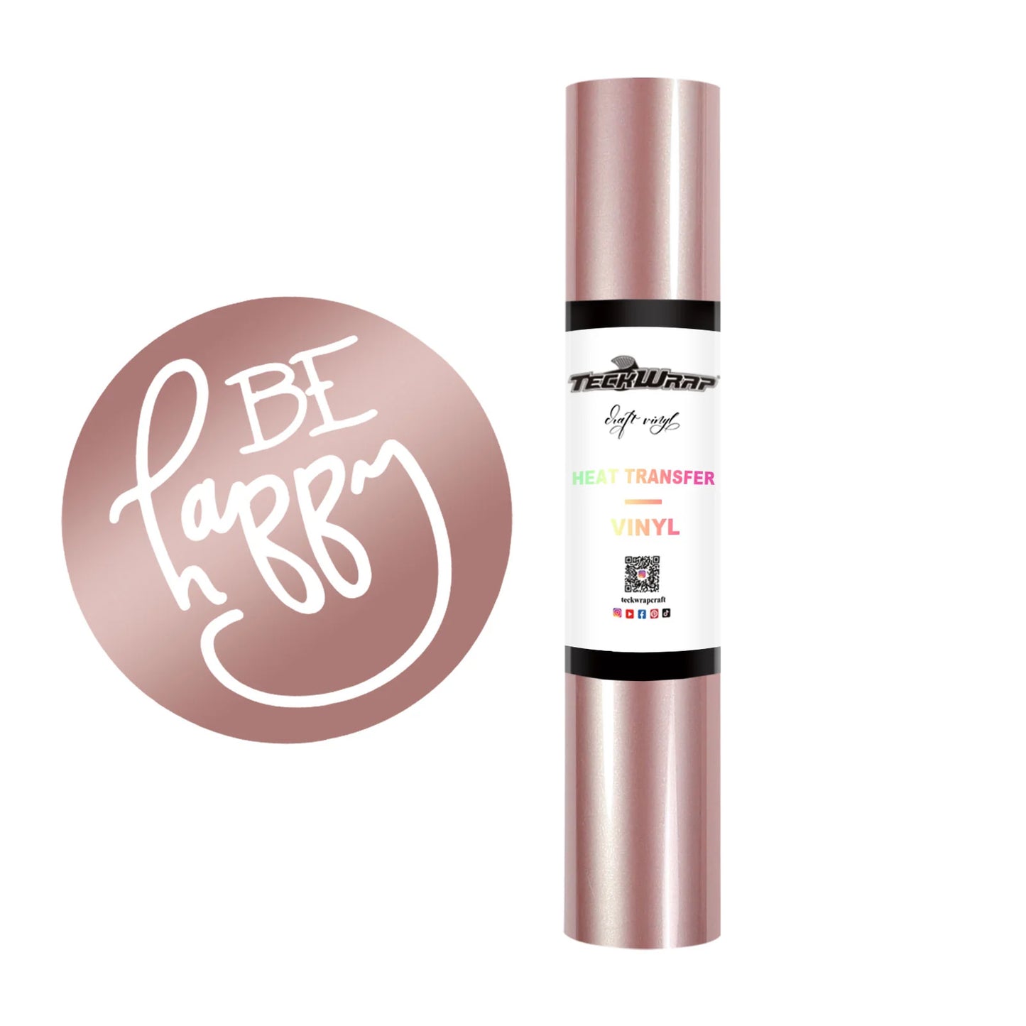 Teckwrap Rose Gold PU HTV - 5ft
