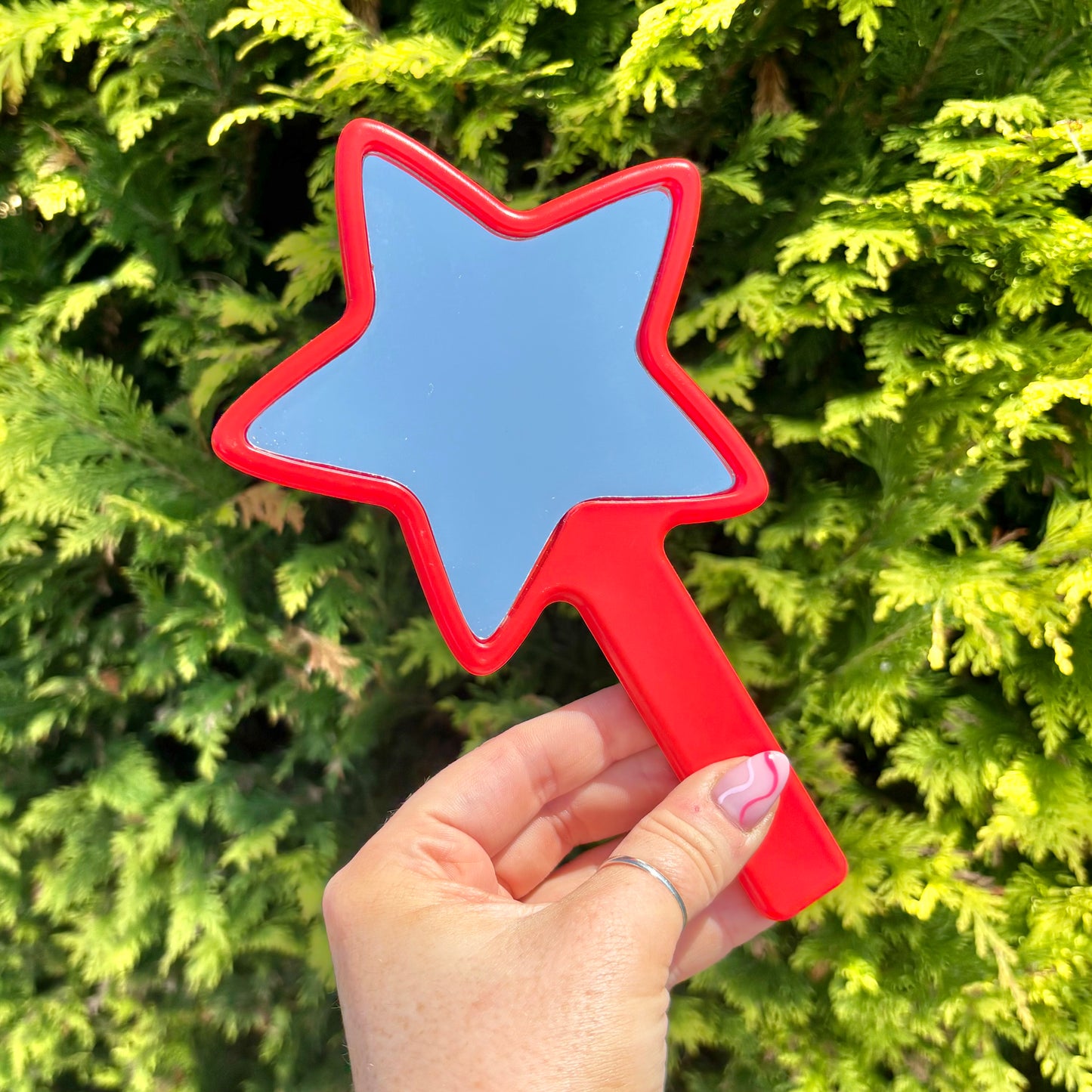 Hand Held Star Mirror