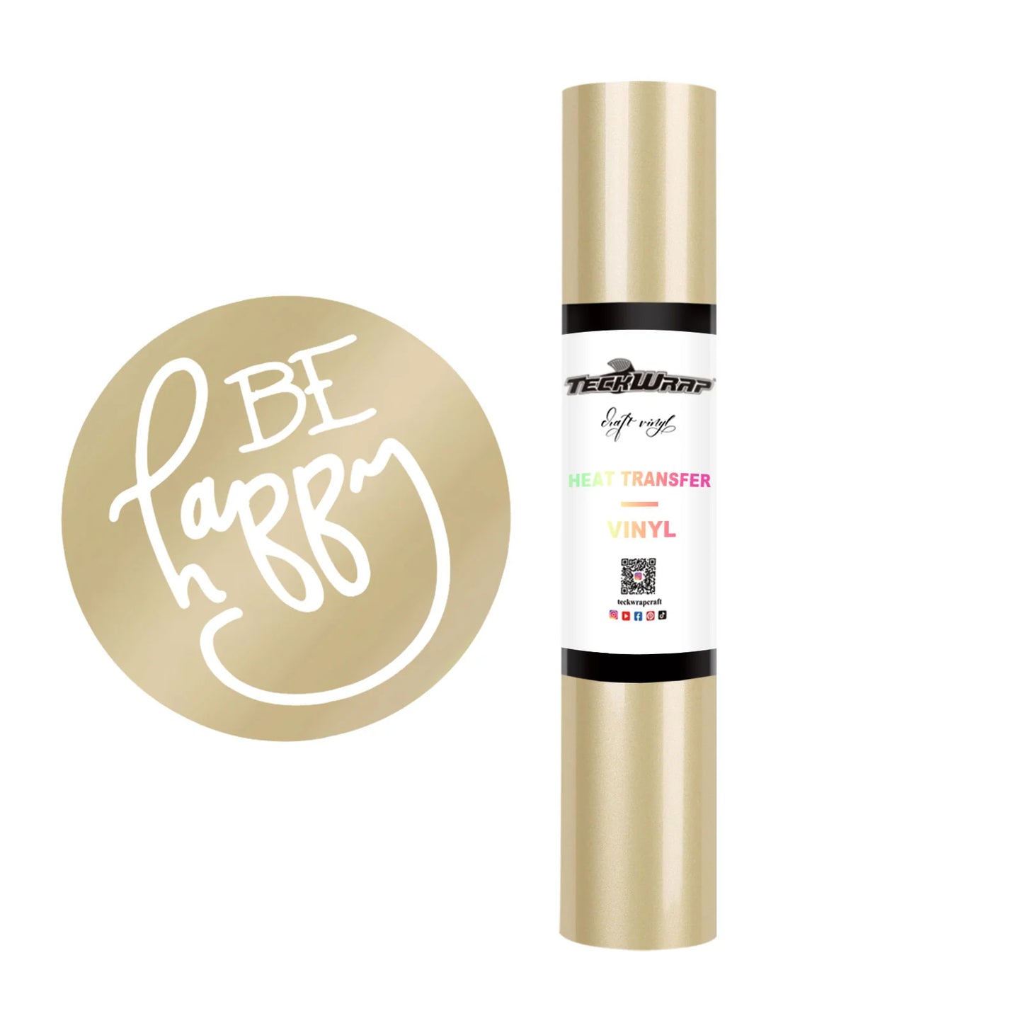 Teckwrap Champagne Gold PU HTV - 5ft