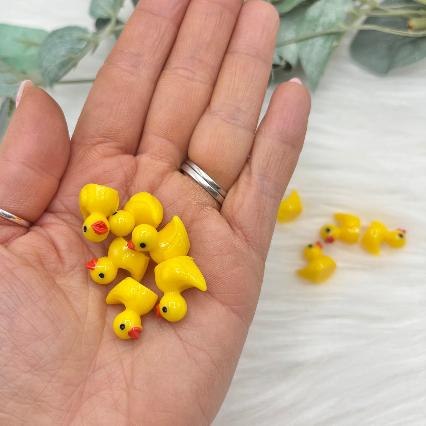 Yellow Ducks - 10 Pack of Cabochons