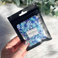 Glass Slipper - Pearl and Rhinestone mix