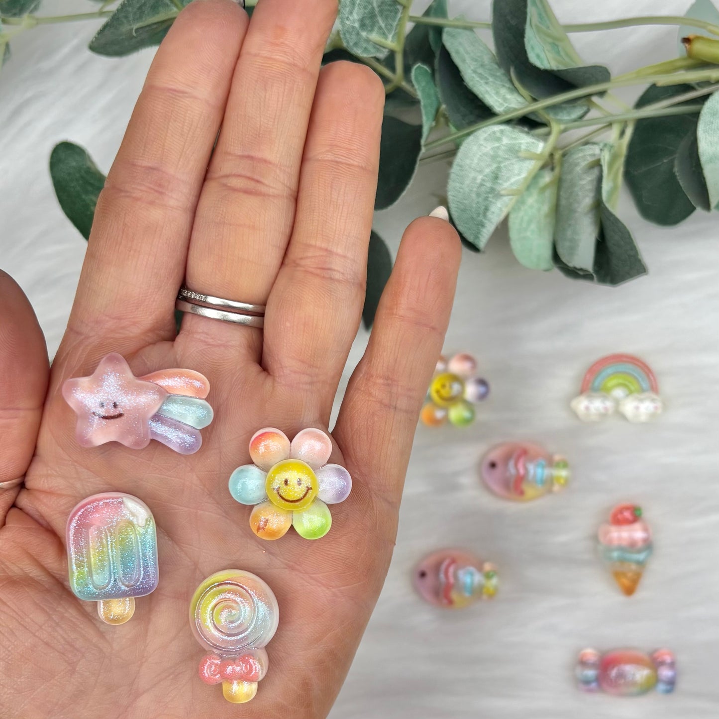 Pastel Pick n Mix - Pack of 10 Cabochons