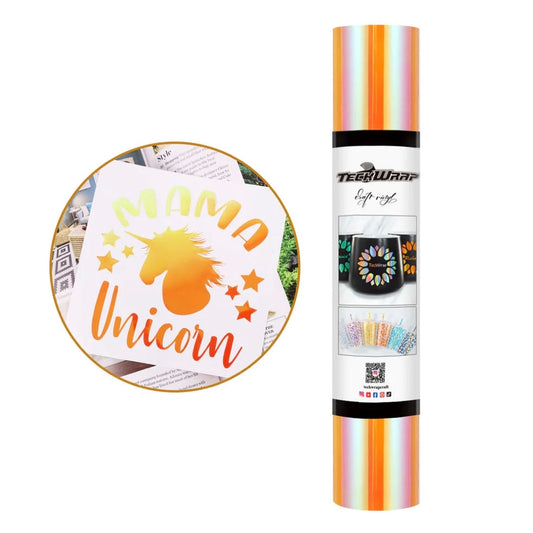 Teckwrap Beige Orange Opal Adhesive Vinyl - 5ft