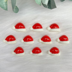 Santas Hat - 10 Pack of Cabochons