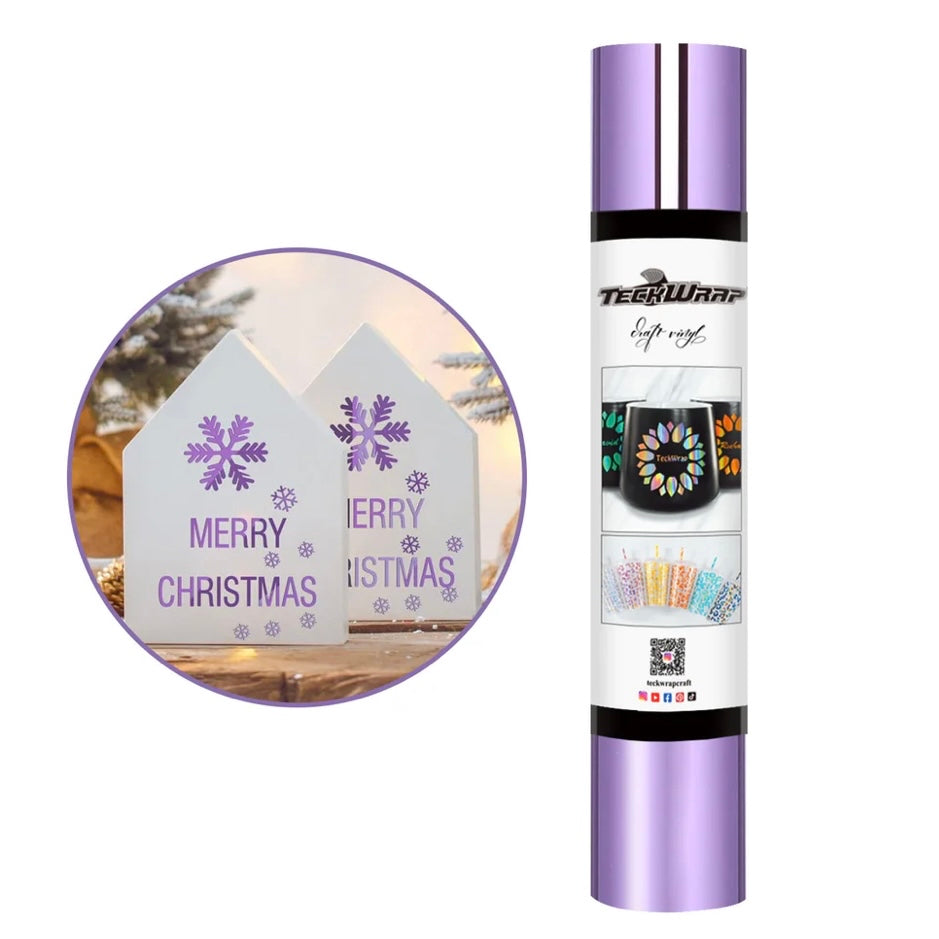 TeckWrap Iris Purple Bubble Free Mirror Chrome Adhesive Vinyl