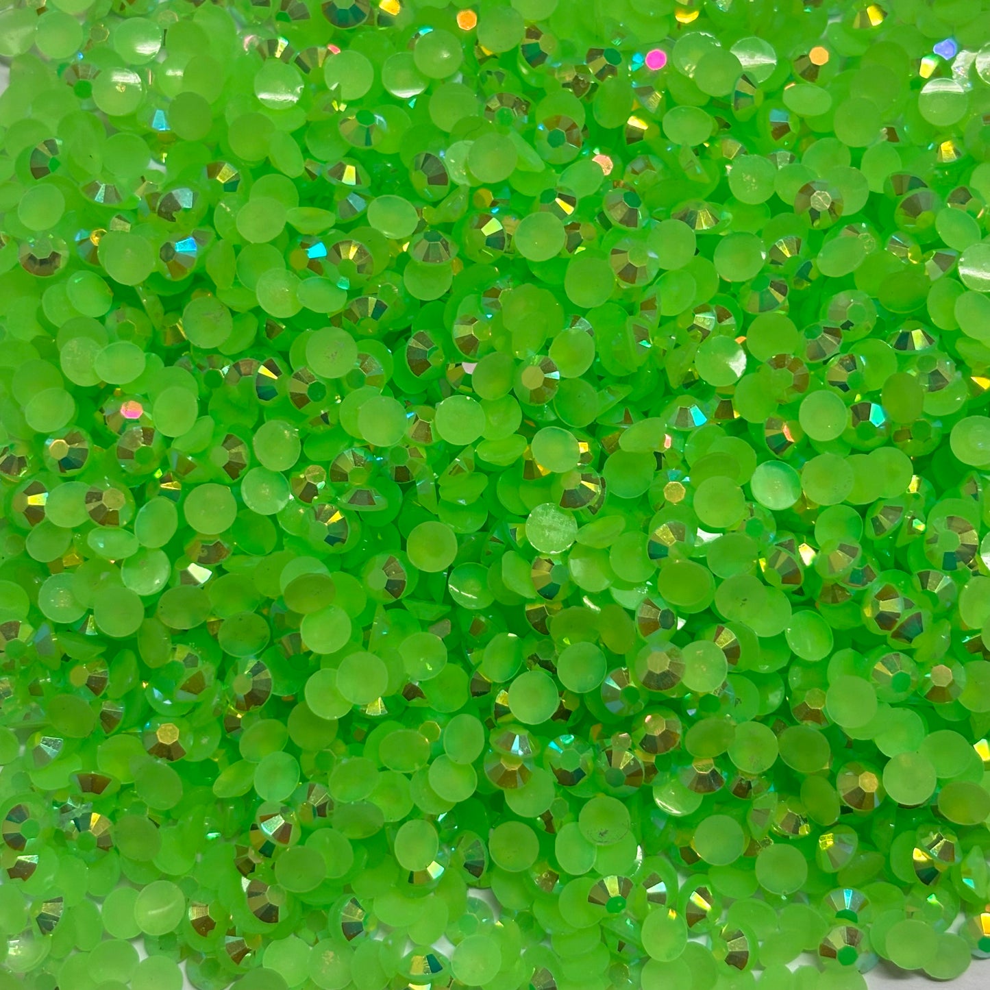 Apple Green AB Jelly Rhinestones - 5mm