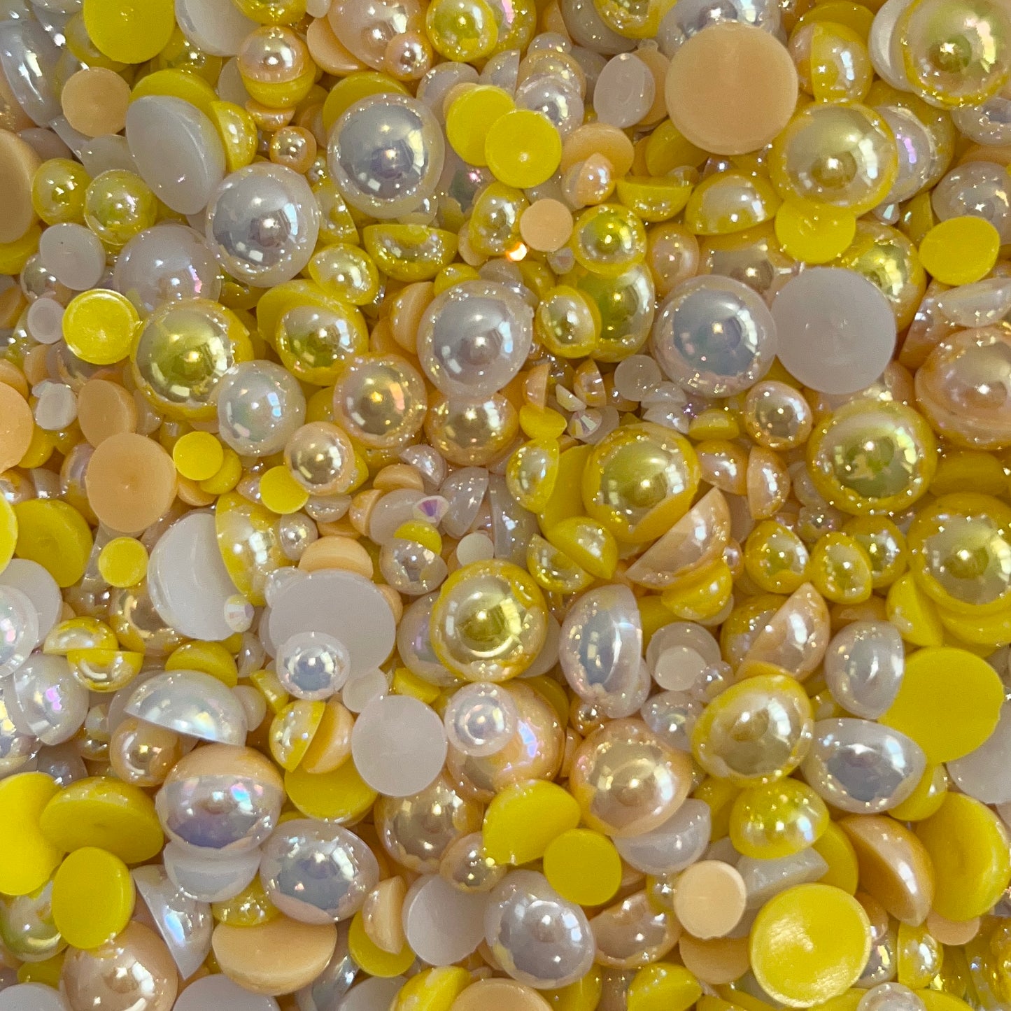 What's Up Buttercup - Pearl and Rhinestone mix