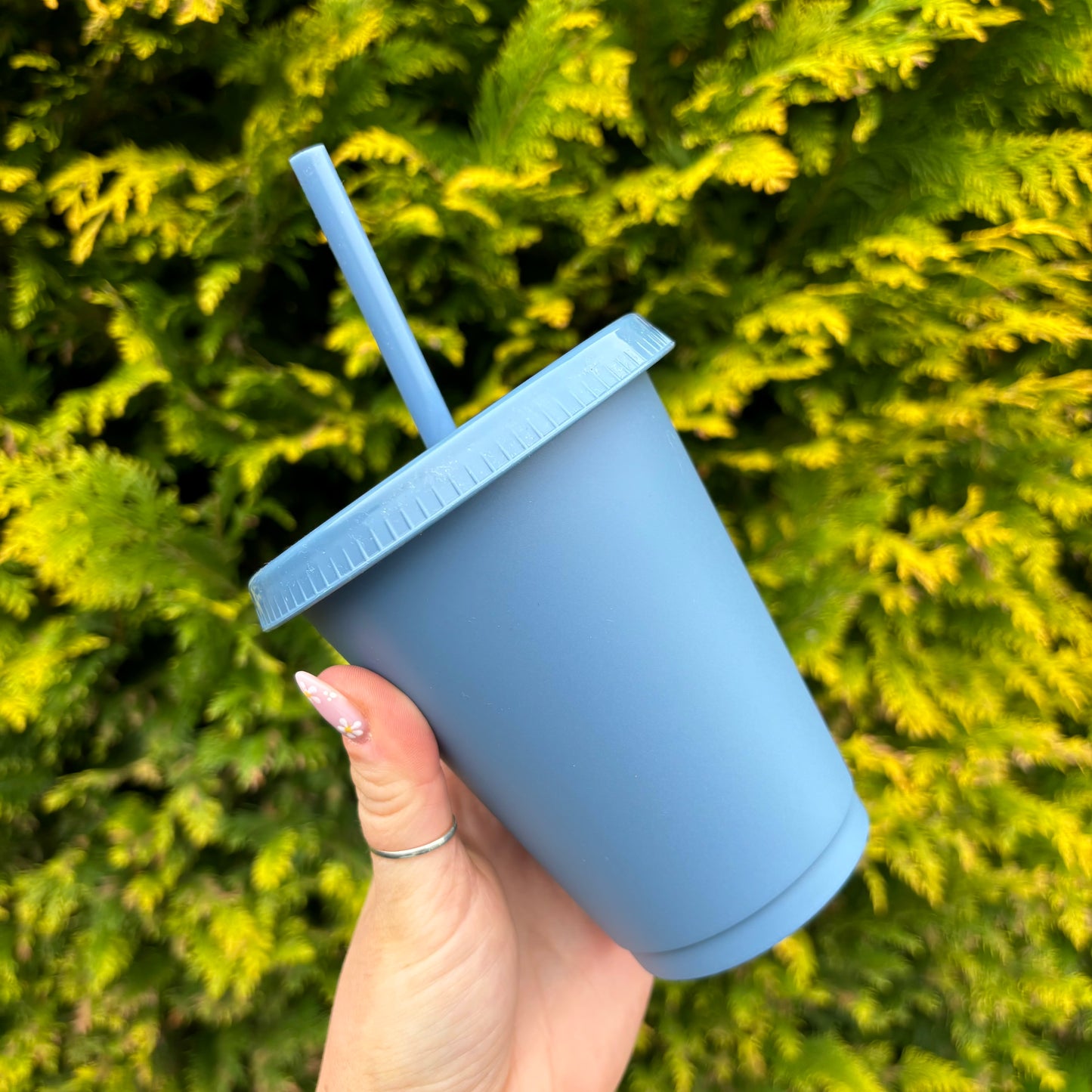 Navy Grey 16oz Coloured Cold Cup