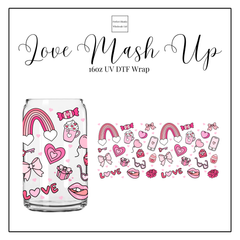 Love Mash Up 16oz UV DTF