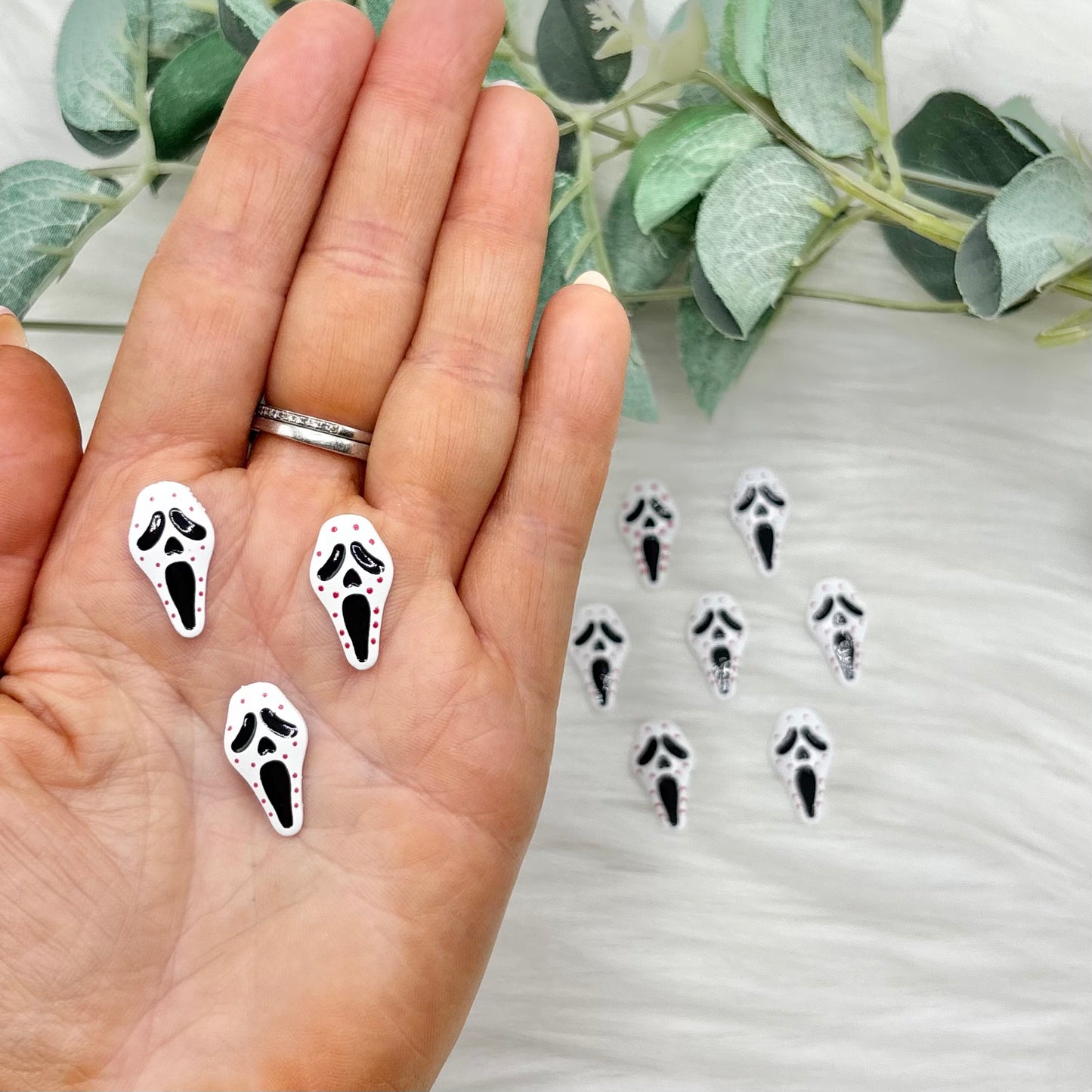 Ghost Head - 10 Pack of Cabochons