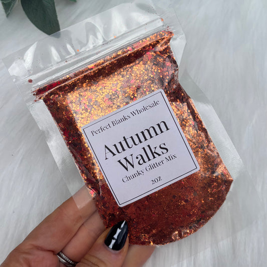 Autumn Walks - Chunky Glitter with Glitter Shapes