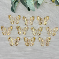 Gold Butterfly Cabochon - 10 Pack of Cabochons