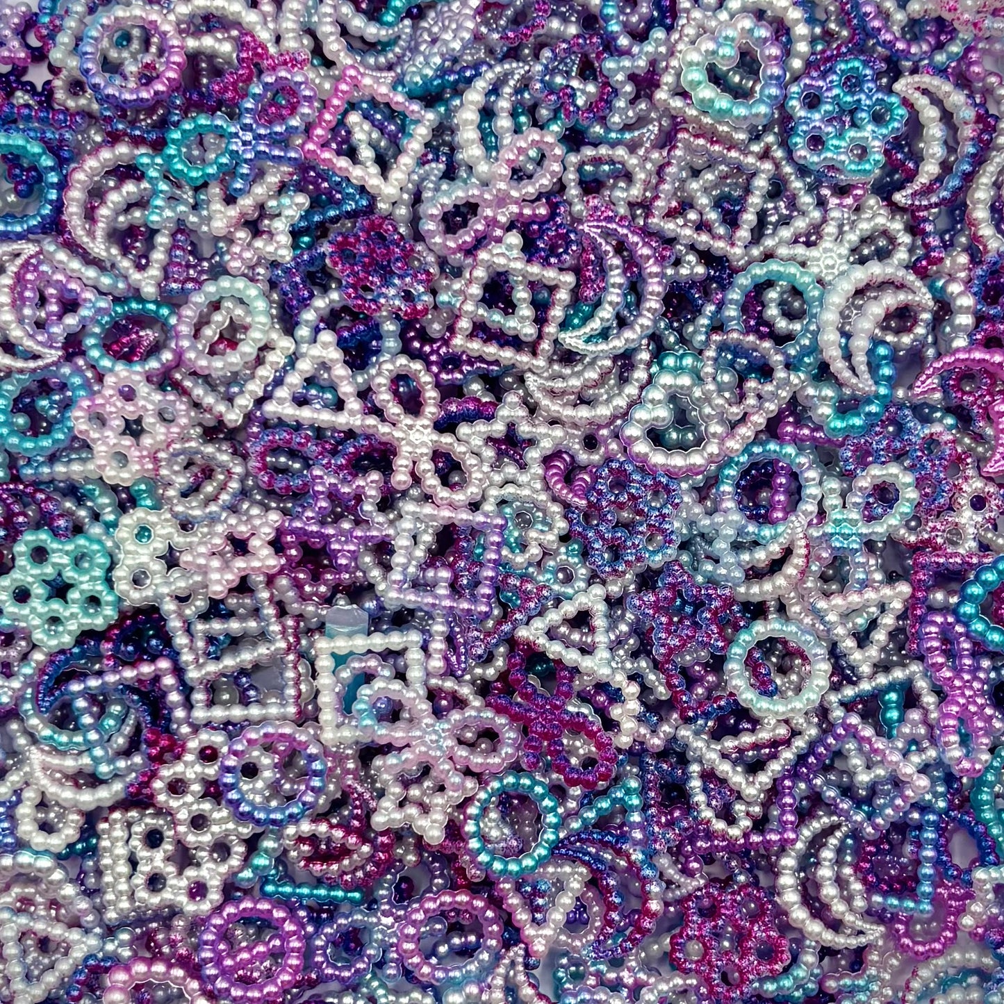 Purply Mixed Pearl Shapes - 1oz