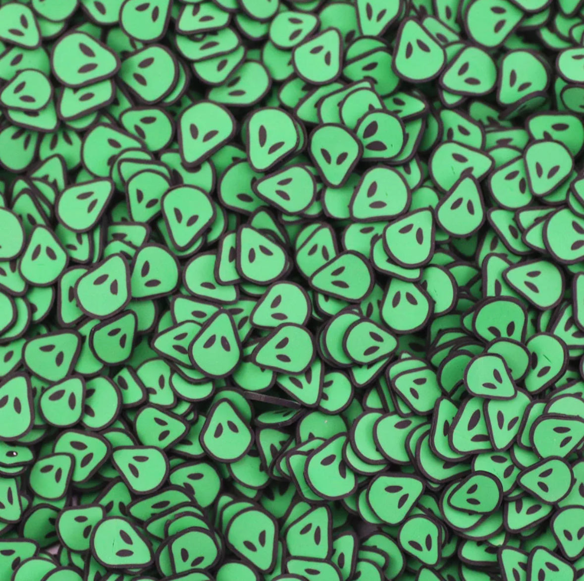 Little Green Alien - Polymer Clay Slices 1oz