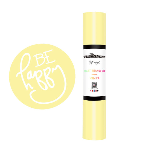 Teckwrap Pale Yellow PU HTV - 5ft