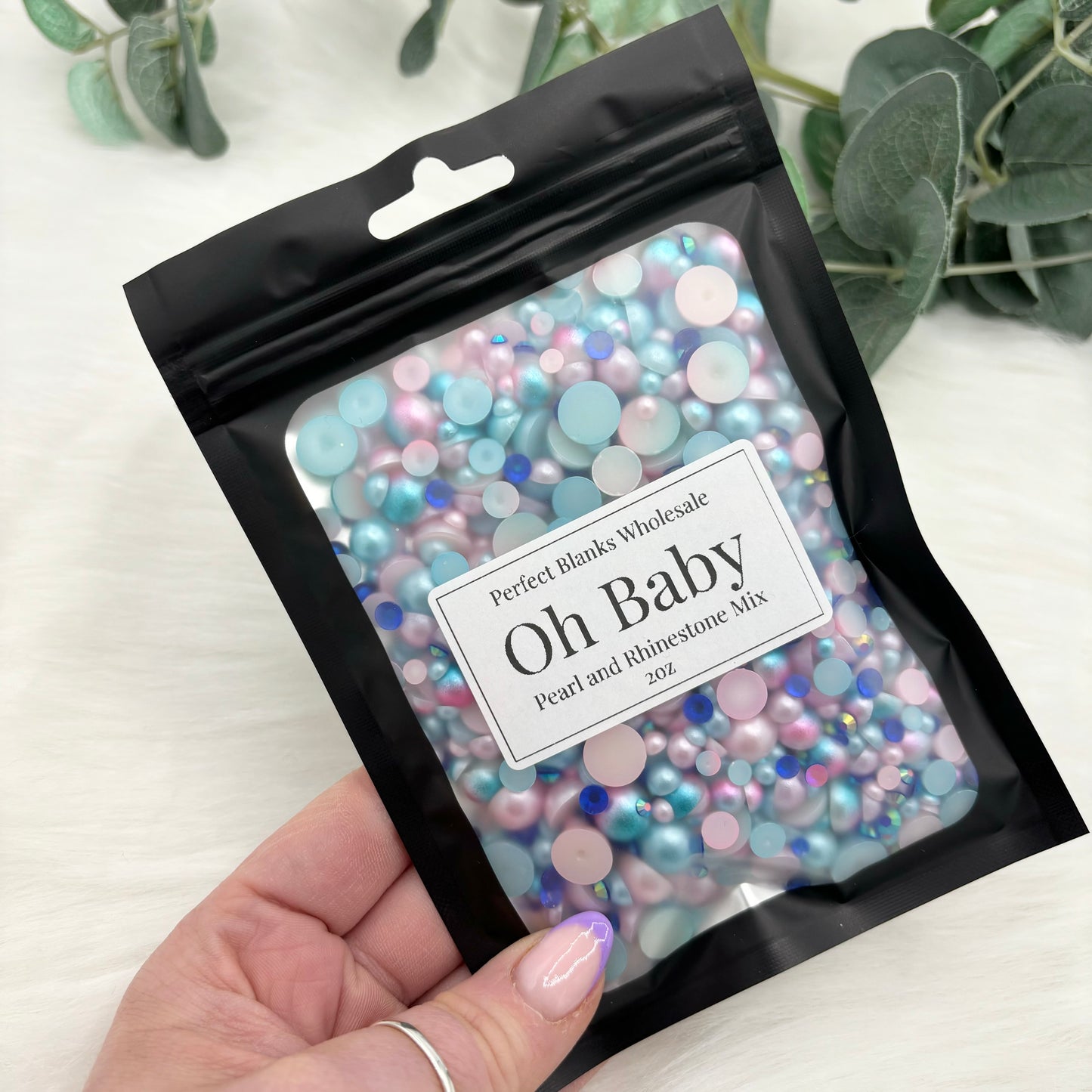 Oh Baby - Pearl and Rhinestone mix