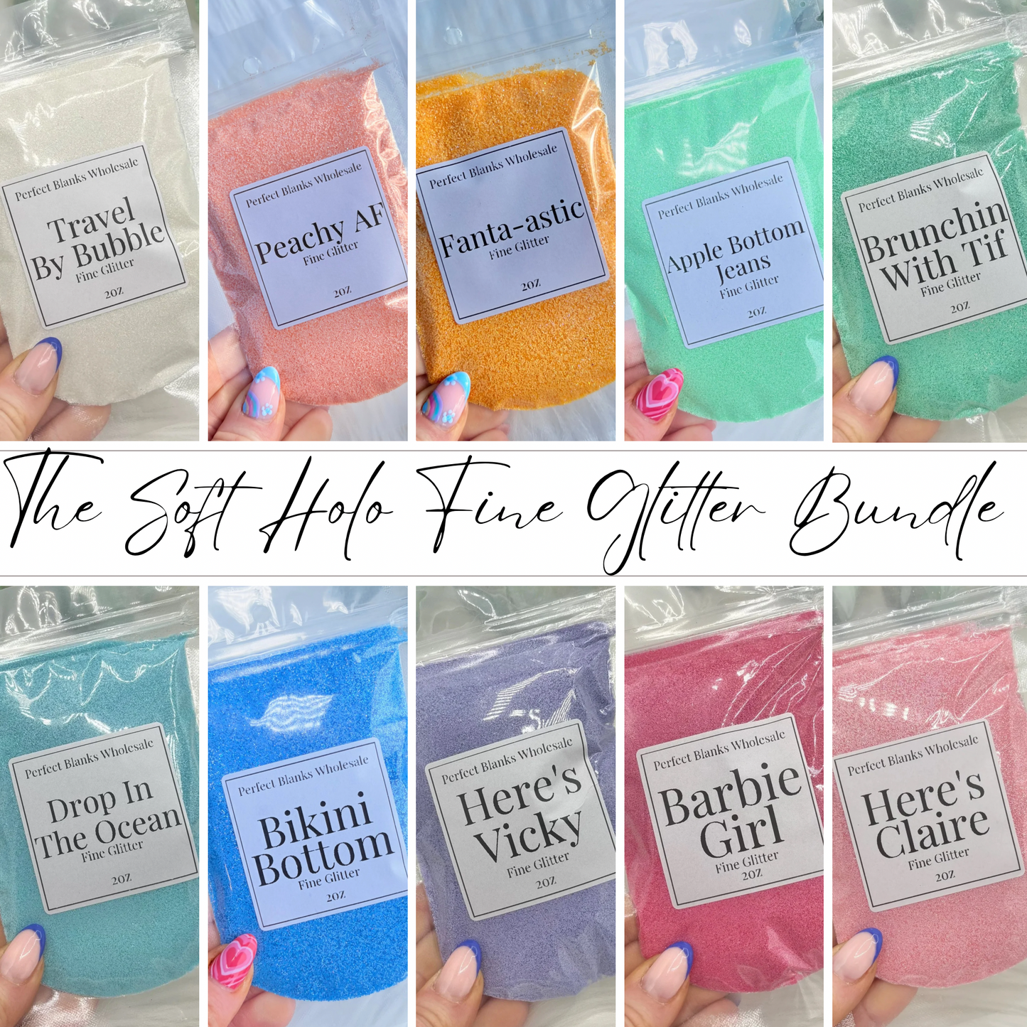 The Soft Holo Fine Glitter Bundle Collection ✨