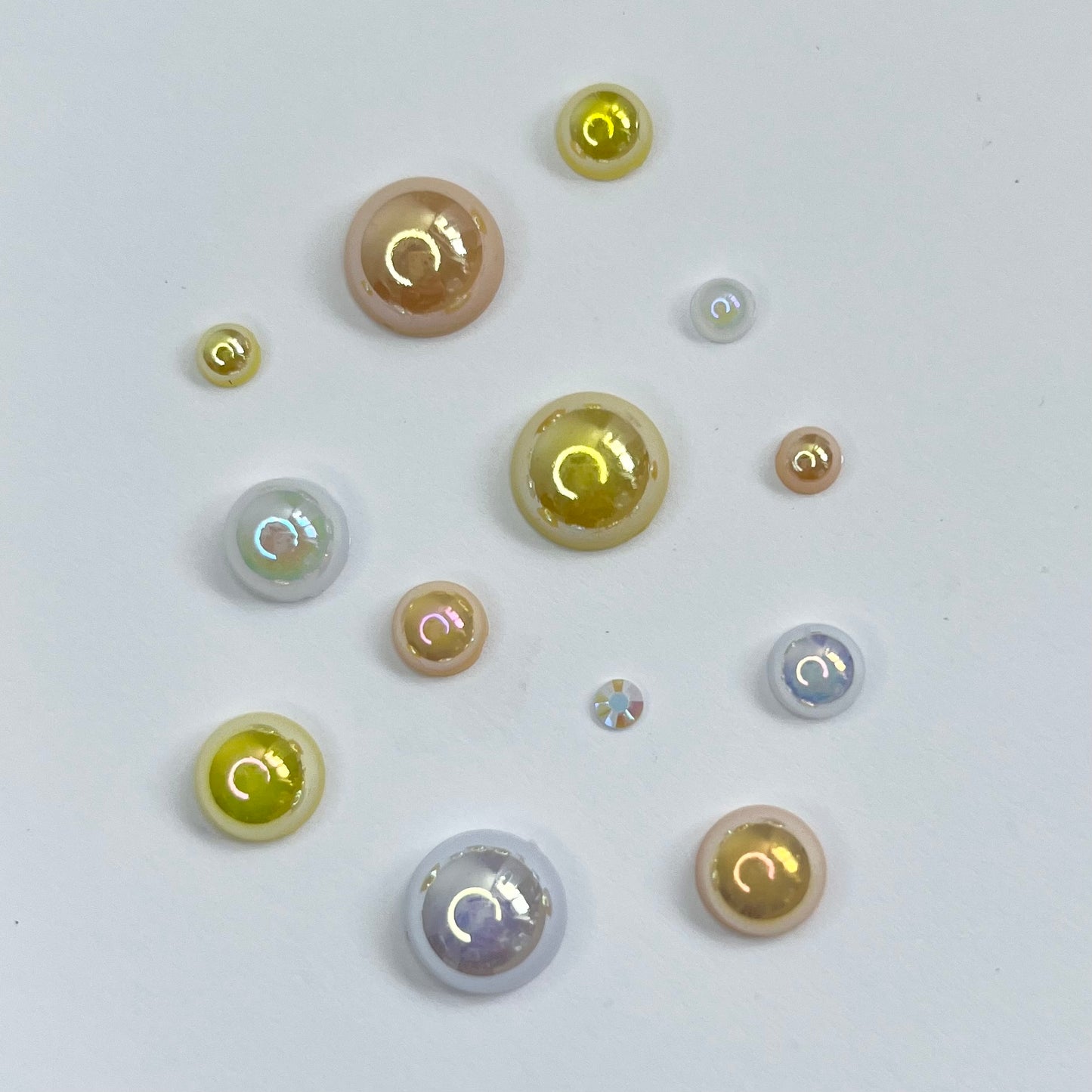 What's Up Buttercup - Pearl and Rhinestone mix