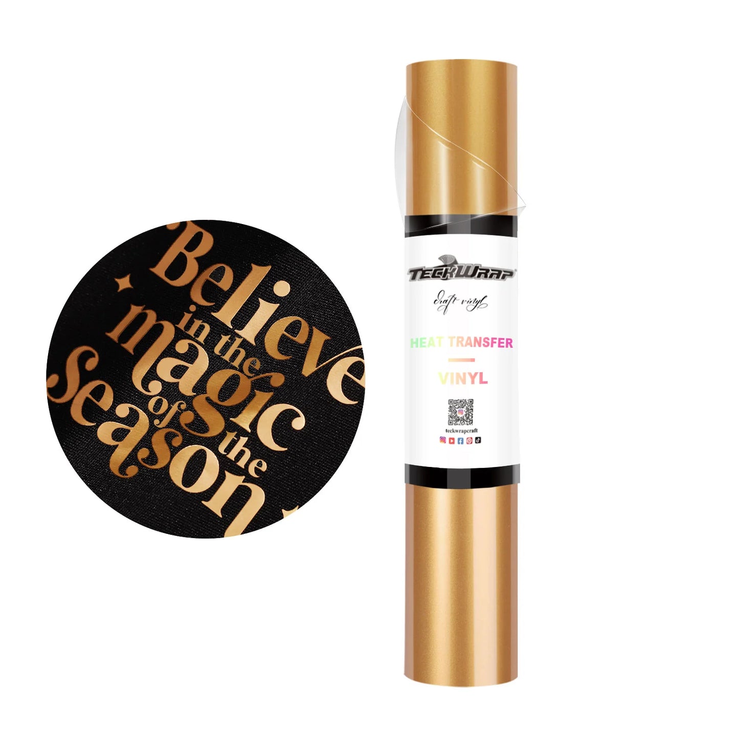 Teckwrap Rustic Copper Metallic Pearlescent HTV - 5ft