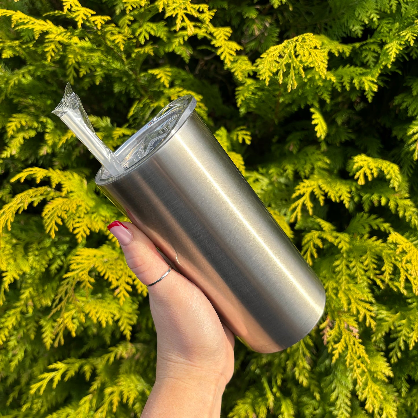 12oz Sublimation Straight Skinny Tumbler - Stainless Steel
