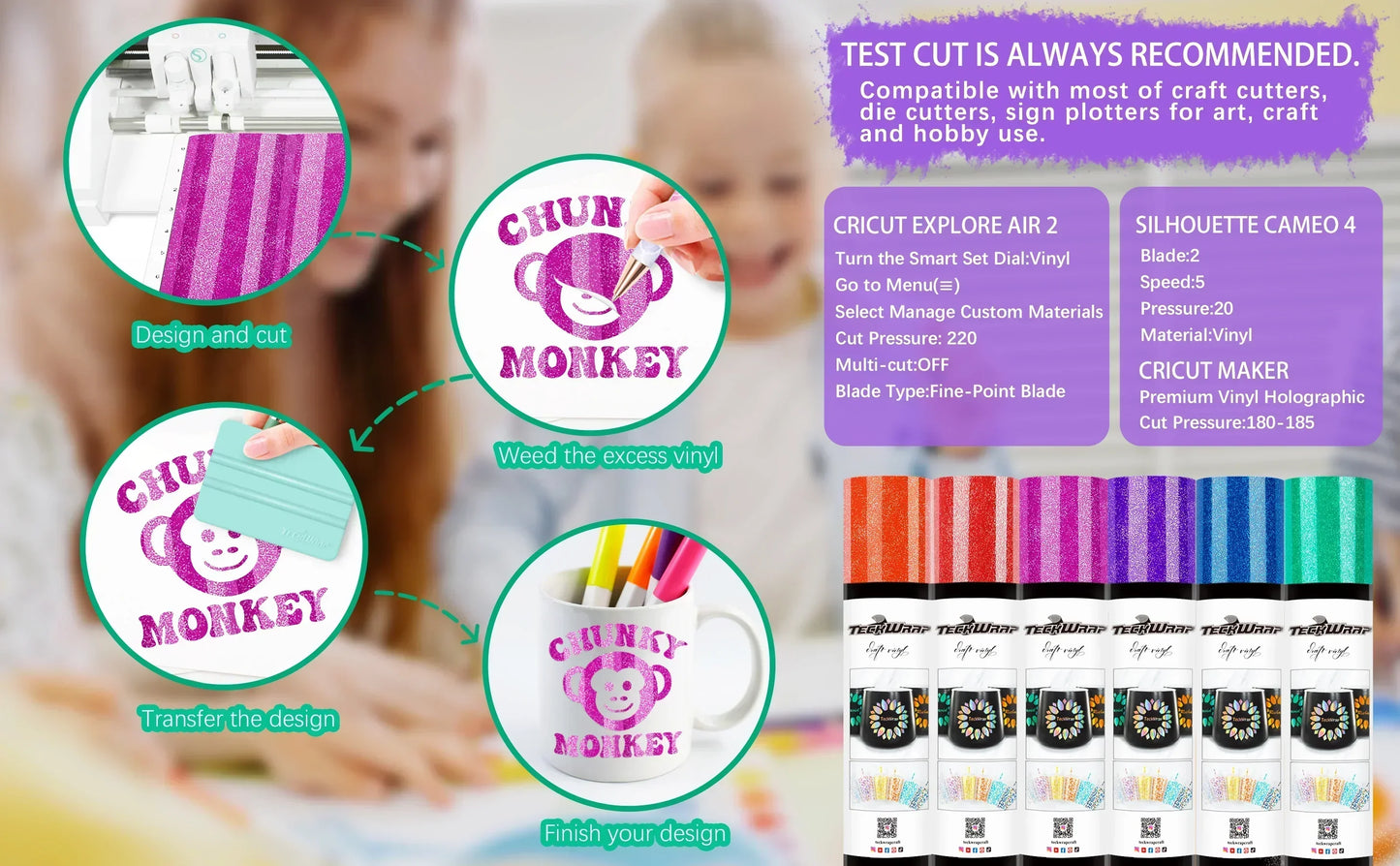 Teckwrap Elegant Red Burst Shimmer Adhesive Vinyl