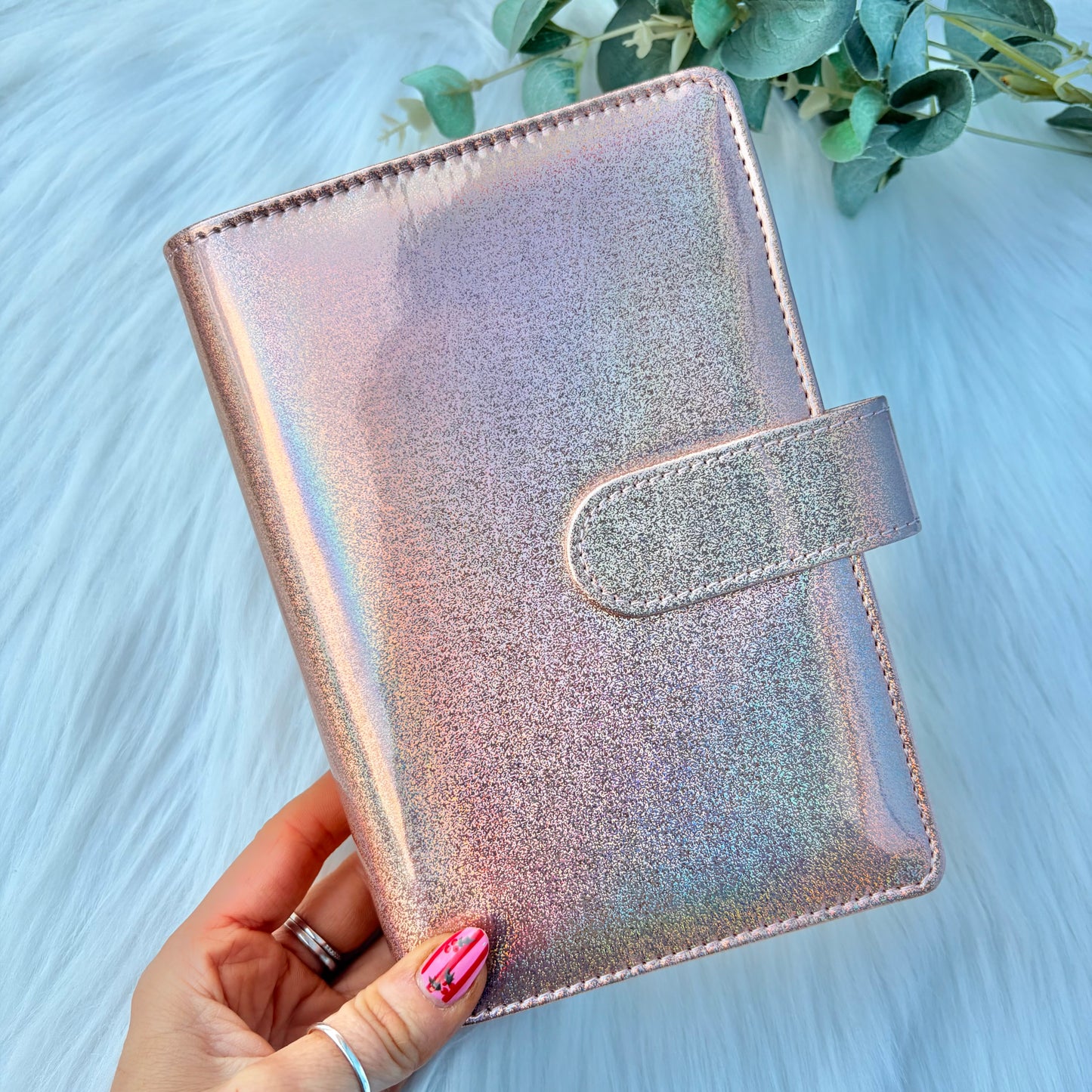 A6 Rose Gold Sparkle Budget Binders / Organiser