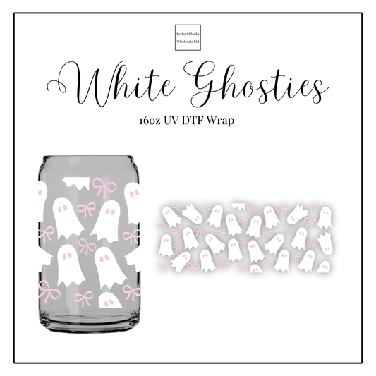 White Ghosties 16oz UVDTF