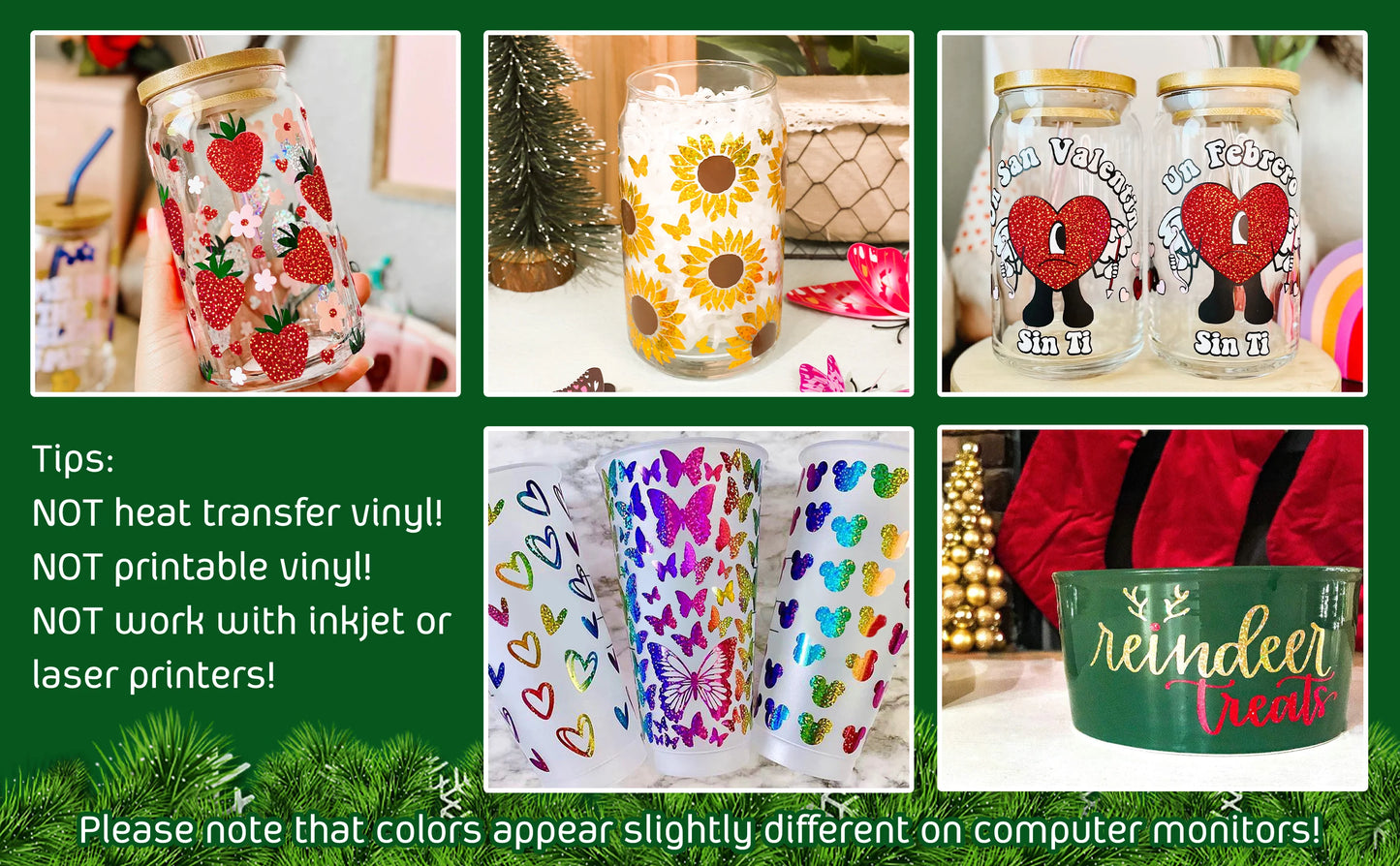 Teckwrap Gold Holographic Sparkle Adhesive Craft Vinyl