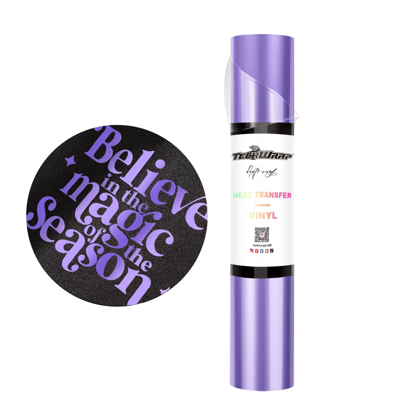 Teckwrap Iris Purple Metallic Pearlescent HTV - 5ft