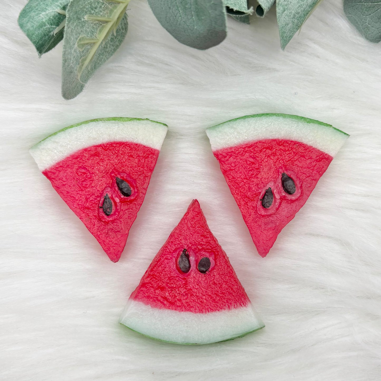 Imitation Watermelon Slices - 3 Pack of Cabochons