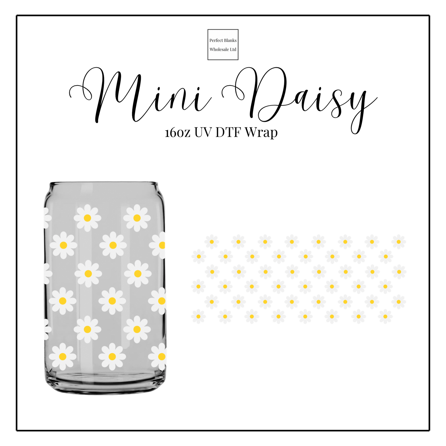 Mini Daisy 16oz UVDTF