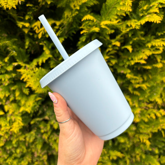 Pastel Blue 16oz Coloured Cold Cup