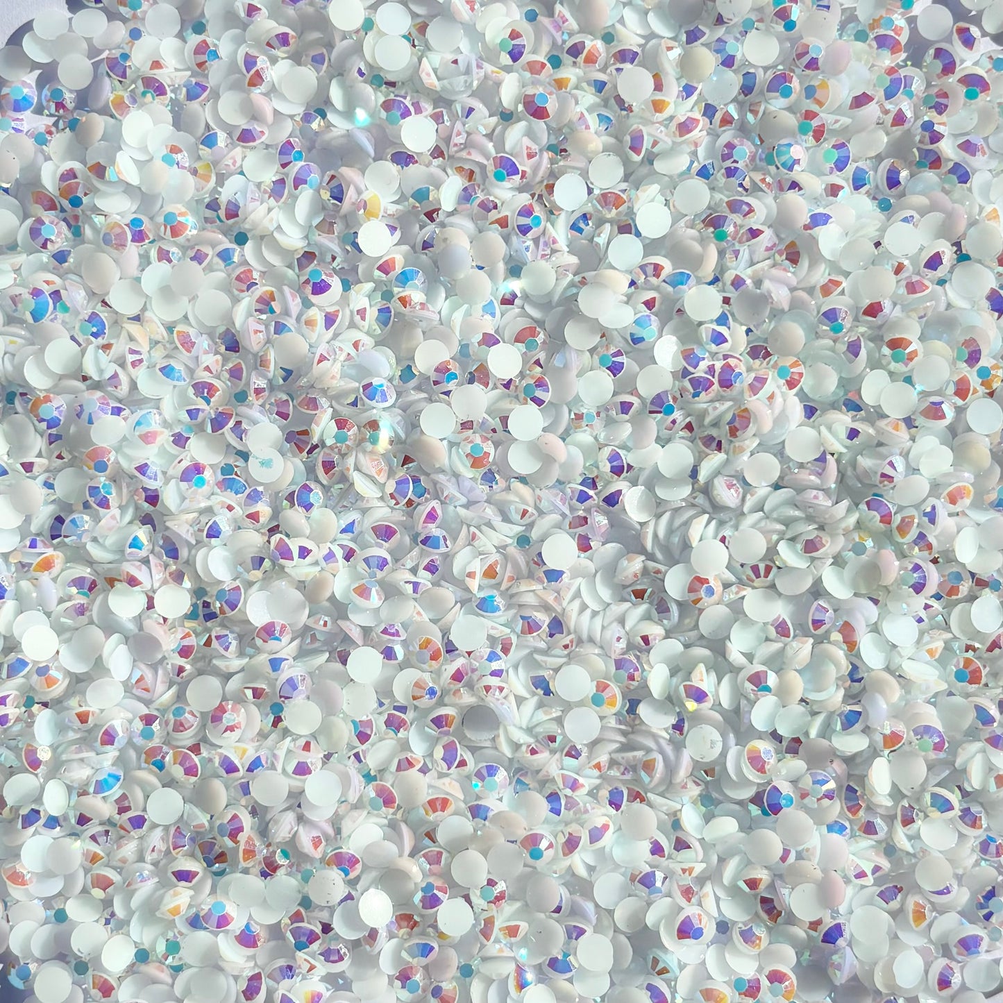 White AB Jelly Rhinestones - 4mm