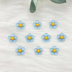 Blue Daisies - 10 Pack of Cabochons
